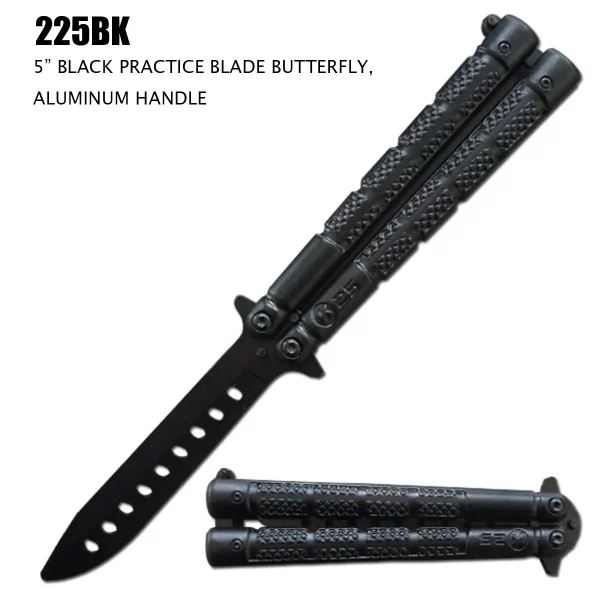 225BK - Knurled Handle Trainer Butterfly