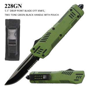 228GN - 5.5” Two Tone OTF Black/Green