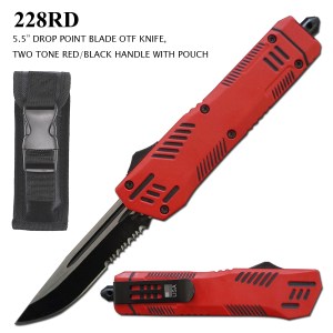 228RD - 5.5” Two Tone OTF Black/Red