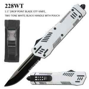 228WT - 5.5” Two Tone OTF Black/White