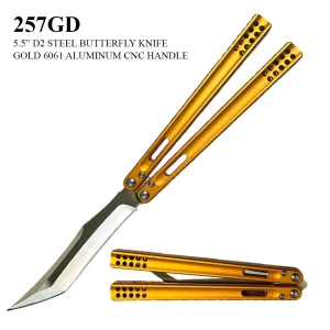 257GD - 5.75" Overall Butterfly Knife