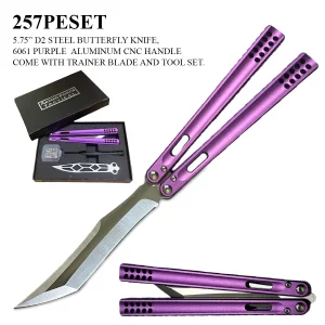257PESET - 5.75" Overall Butterfly Knife Set