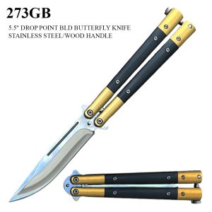 273GB - 9" Overall Drop Point Butterfly Knife