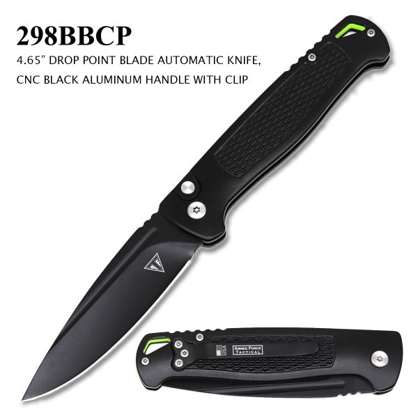 298BBCP - 4.65" Automatic Knife with Aluminum Handle