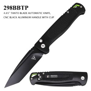 298BBTP - 4.65" Automatic Knife with Aluminum Handle - GLOW IN THE DARK!