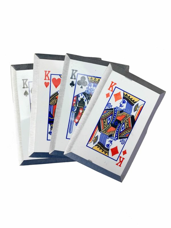 TC-4K - Four Kings Playing Card Throwers Set of 4 with Pouch