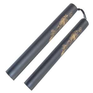 801 B - Nunchucks Foam Padded Dragon Design