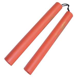 801 R - Foam Padded Nunchucks Red