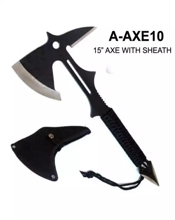 A-AXE10 - 15" Axe with Sheath