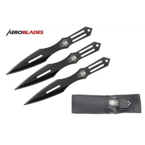 A1030-3-E - 5.5" Set of 3 Spider Throwing Knives