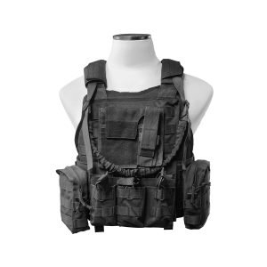 AL 002BK - Tactical Plate Carrier Vest Black