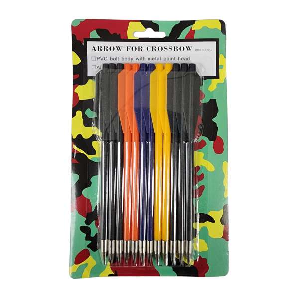 C 102 - Pvc Bolt Body Crossbow Arrows With Metal Tips