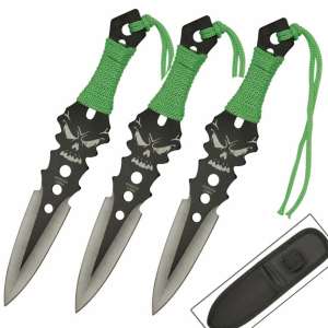 EW-2575C - Zombie Killer Virulence Three-Piece Throwing Knives