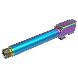 G17-BART-R - GLOCK® G17 GEN 1-4 Threaded Chameleon (Rainbow) Match Barrel
