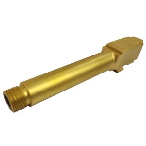 G19-BART-G - GLOCK® G19 GEN 1-5 Threaded Tin (Gold) Match Barrel