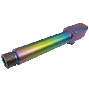 G19-BART-R - GLOCK® G19 GEN 1-5 Threaded Chameleon (Rainbow) Match Barrel