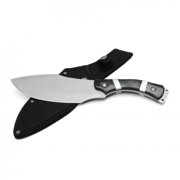 HBS21CH - 12" Wooden Handled Hunting Knife - Image 3