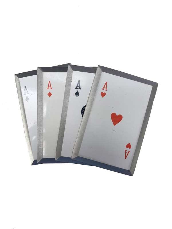 TC-4A - Four Aces Playing Card Throwers Set of 4 with Pouch