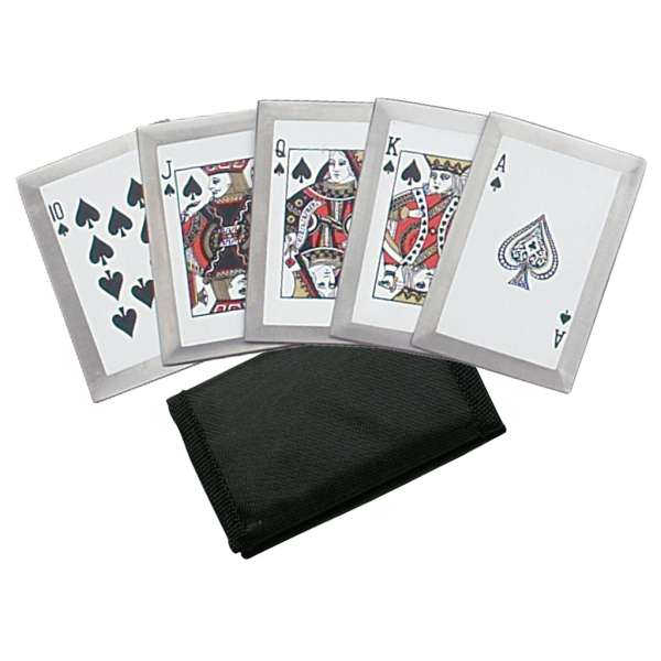 TC-5B - Royal Flush Playing Card Throwers Set of 5 with Pouch