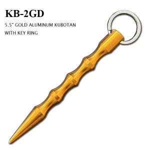 KB-2GD - 5.5" Gold Kubaton Keychain
