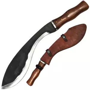 KK 6768-130 - 16.5" Hand Forged Rose Wood Kukri Hunting Knife