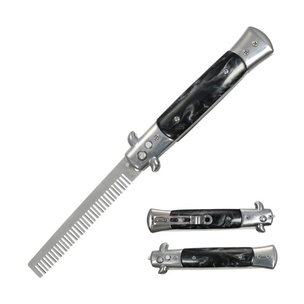 KS 1408BK-CB - Stiletto Style Automatic Comb