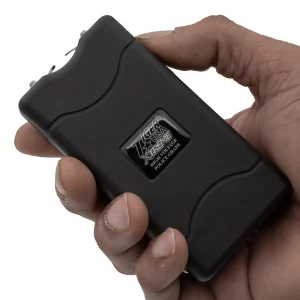 LB-800-BK  96 Mill Black Rechargeable Stun Gun & Flash Light