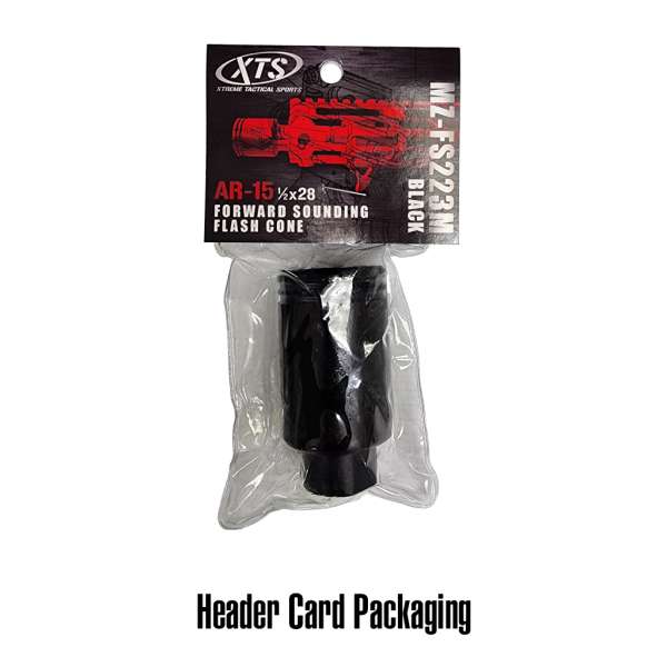 MZ FS223M - 1/2X28 Flash Cone Medium Black, Tan/FDE or OD Green - Image 2