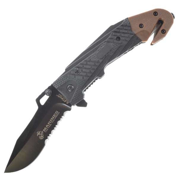 M A1026TN - U.S. Marines by MTech USA Spring Assisted Knife