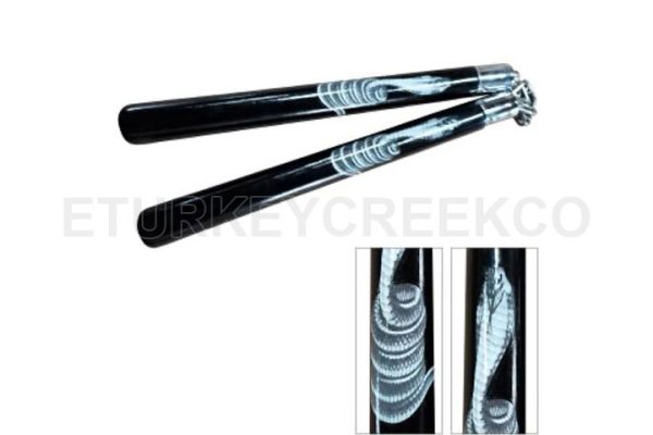 NC-7 - 12.50" Black Round Nunchakus - Image 2