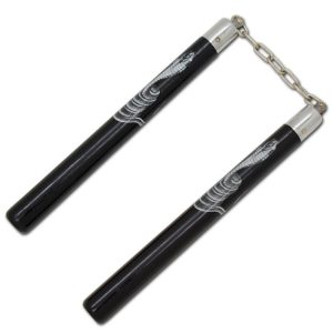 NC-7 - 12.50" Black Round Nunchakus