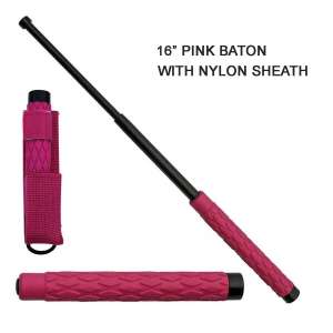NS 16PK - 16" Telescopic Baton Pink