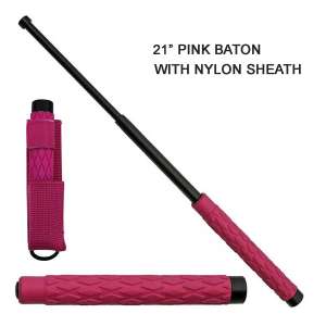 NS 21PK - 21" Telescopic Baton Pink