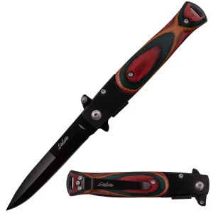 P-109-BPK-A - Tiger USA Spring Assisted Stiletto Style