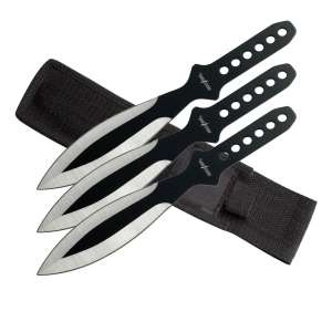 PP 114-3SB - 9" Two Tone Throwing Knife Set of 3