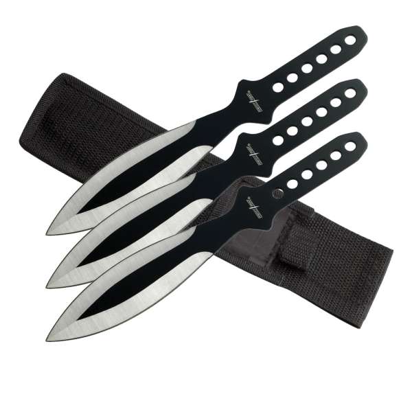 PP 114-3SB - 9" Two Tone Throwing Knife Set of 3