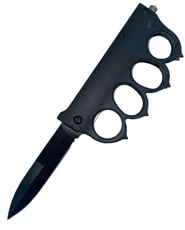 B-161-BK - US 1918 Trigger Action Folding Trench Knife