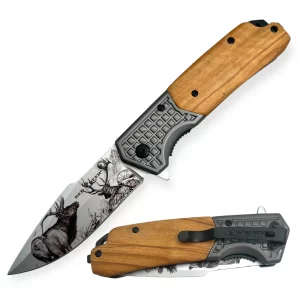 RD-018-3 - Red Deer® Grey/Wooded Handle Deer