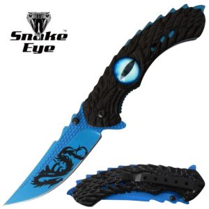 SE-5257BL - Snake Eye Tactical Spring Assisted Knife