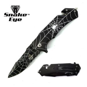 SE-N707GY - Snake eye Tactical Spring Assist Knife Collection 4.5" Closed