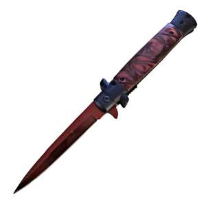 SJ-1029-V - Tiger USA GodFather Style Spring Assisted Wine Pearl