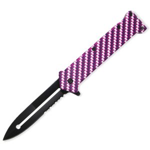 SJ-407-CF-3 - Carbon Fiber Spring Assisted Knife
