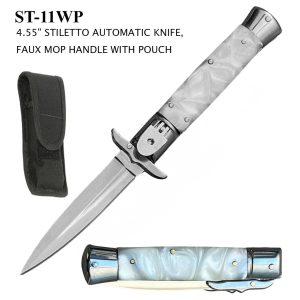 ST-11WP - Milano Stiletto Style Switch Blade Automatic Knife