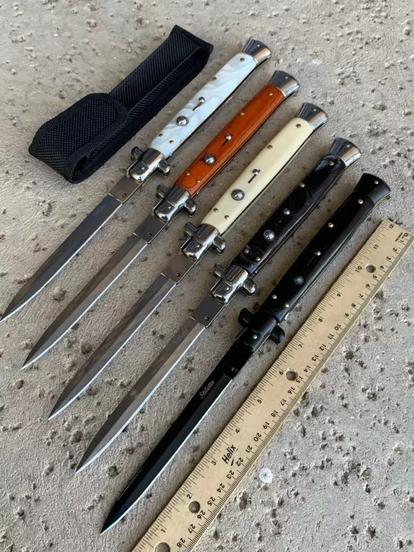 ST-9WD - 13" Overall, Stiletto Style Switch Blade Knife - Image 2