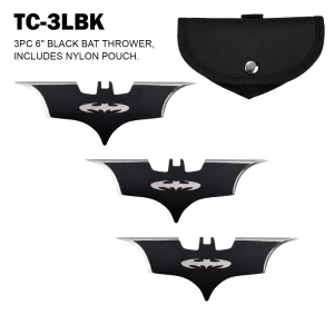 TC-3LBK - 6" Black Bat Throwers
