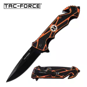 TF-987OR - Spring Assisted Knife with EMS Emblem