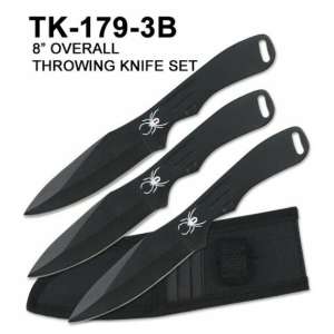 TK-179-3B - 8" Throwing Knife Set