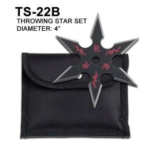 TS-22B - 4" Throwing Star Black