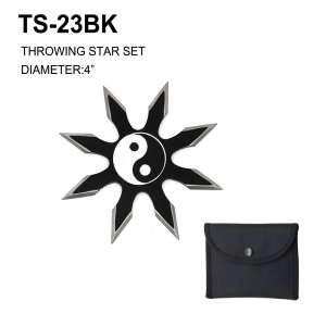 TS-23BK - 4" Throwing Star Ying Yang