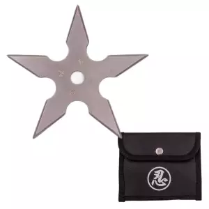 TS-9102-SL - 4" 5 Point Throwing Star Ninja Shuriken